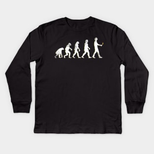 Evolution Of Mankind Vaping Kids Long Sleeve T-Shirt